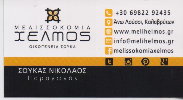 ΜΕΛΙΣΣΟΚΟΜΙΑ ΜΕΛΙ ΜΕΛΙΣΣΟΚΟΜΙΚΑ ΠΡΟΪΟΝΤΑ ΧΕΛΜΟΣ ΚΑΛΑΒΡΥΤΑ ΑΧΑΪΑ ΣΟΥΚΑΣ ΝΙΚΟΛΑΟΣ